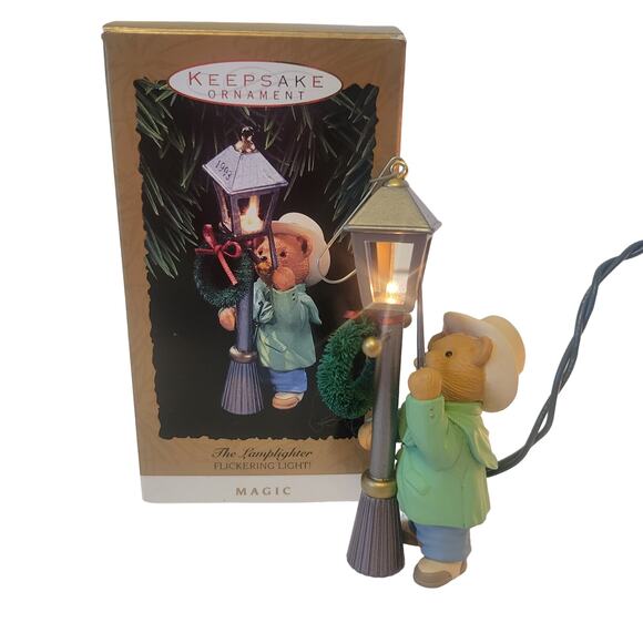 1993 Hallmark Keepsake The Lamplighter Flickering Light Ornament Collectible - Picture 16 of 16